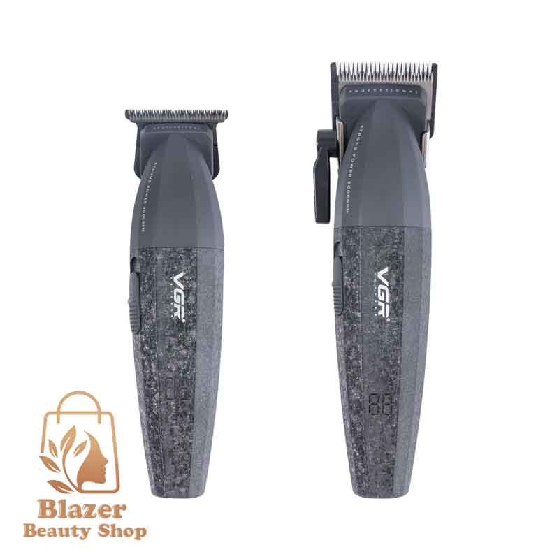 ست ماشین اصلاح موی سر و صورت وی جی ار مدل V-640 بسته 2 عددی