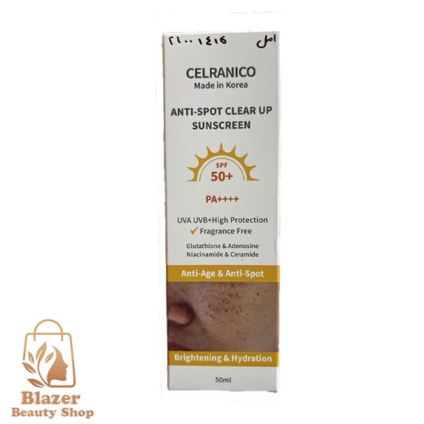 کرم ضد آفتاب ضد لک و روشن کننده سلرانیکو Celranico حجم 50 میلی لیتر (اصل کره)