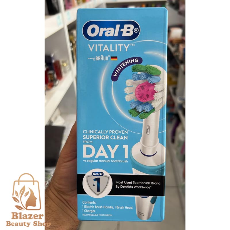 خرید و قیمت مسواک برقی اورال بی مدل Vitality Whitening اصل