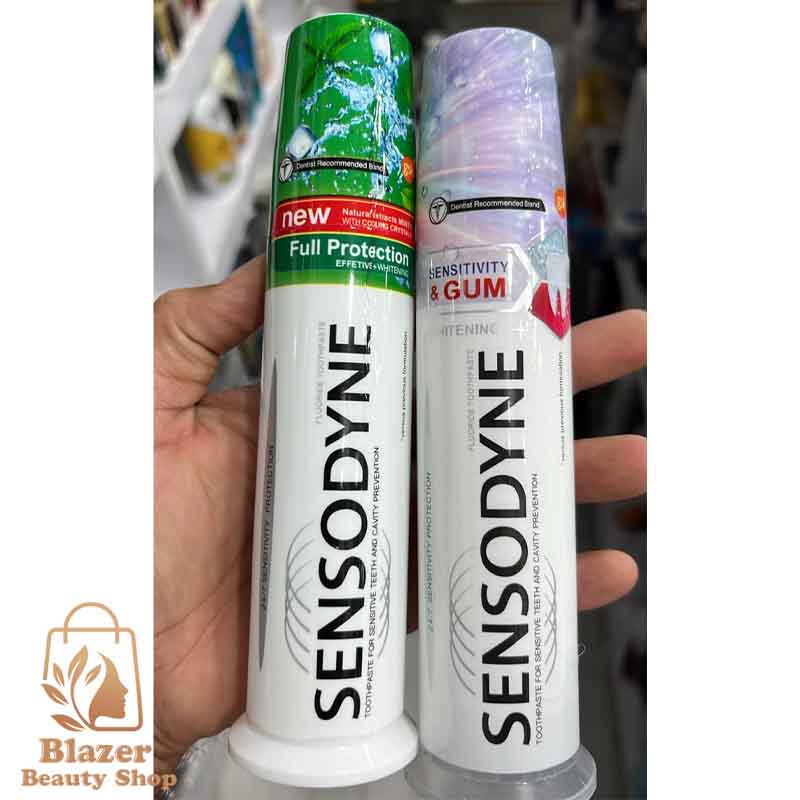 خمیر دندان پمپی سنسوداین حجم 100 میلی‌لیتر (مدل‌های Full Protection و Sensitivity & Gum)