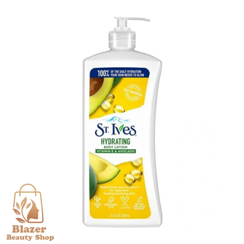 لوسیون بدن St Ives مدل Hydrating Vitamin E and Avocado حجم 621 میلی لیتر