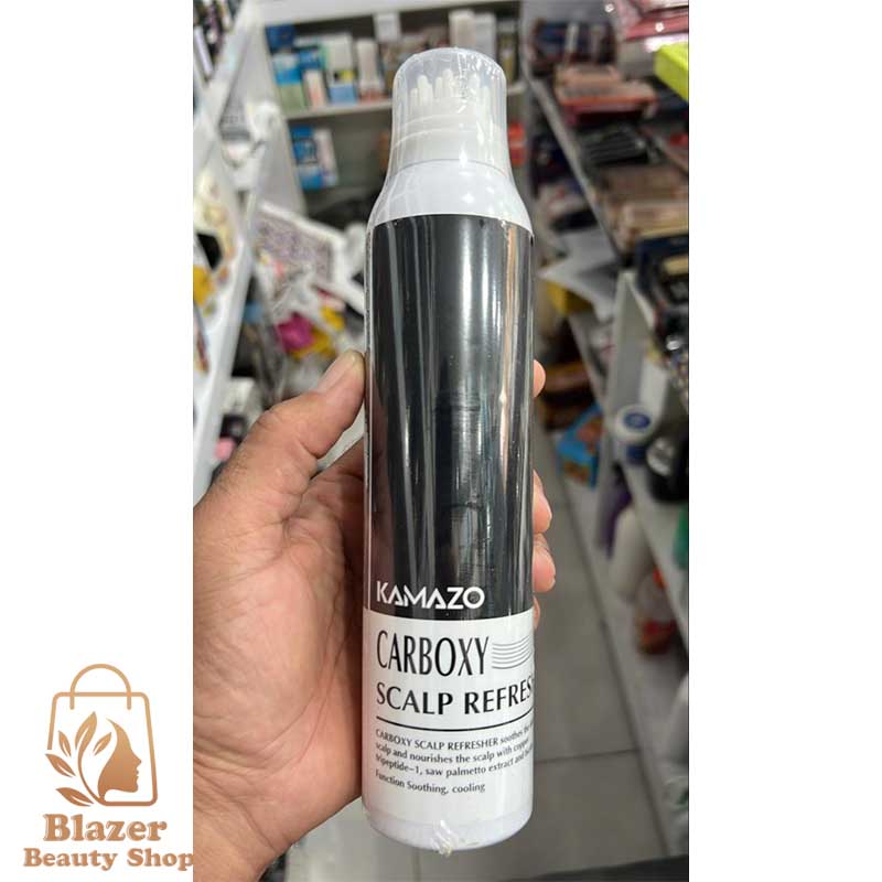اسپری خنک کننده و تقویت کننده پوست سر کامازو مدل Carboxy Scalp حجم ۱۵۰ میلی لیتر