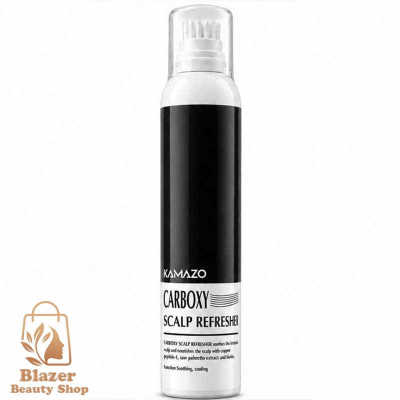 اسپری خنک کننده و تقویت کننده پوست سر کامازو مدل Carboxy Scalp حجم ۱۵۰ میلی لیتر